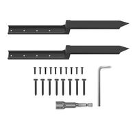 Fence Post Repair Spike, Ground Replacement, 15,2 pollici Adorable Metal Spikes for Quick Fence Fixing, Lawn Post Straightener, Outdoor Fences Stabilizer