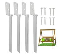 Fence Post Stabilizer, Heavy Duty Spike, Fence Post Brackets 50.5x4cm For Modern Art Professional Home Supplies Daily Repair Kit Modern House Accessory Unit Home Decor Interior Supply Case
