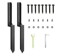 Fence Repair Kit - Solid Steel Post Stabilizer Spike Set, Easy Install Broken Bracket, Reinforced Ground Support Tool | Wooden Fixing, Outdoor Stability Upgrade, Garden Security Reinforcement