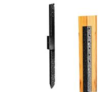 Fence Stakes, Steel Brackets, 28.15x1.97x1.97in Barrier Supports, Heavy-Duty Thickened Design, Rust Resistant Construction, Ground Anchoring for Mailbox, Garden, Outdoor Repairs