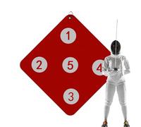 Fence Target Practice, Attrezzatura per l'addestramento di recinzione | Destinazione di addestramento della recinzione montata a parete | Giochi di attrezzatura ausiliaria con cinque strumenti per