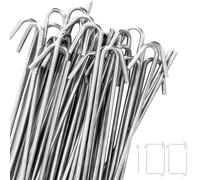 Fence Tie, Wire Hook, 100 Piece Aluminum Multipurpose Strap Set for Securing Fencing, Commercial and Residential Use in Outdoor Garden Playground Yard Lawn, Backyard Projects
