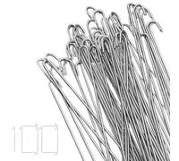 Fence Ties, 100 Pieces Wire Hook, Heavy Duty Fasteners, Multipurpose Binding Clips for Secure Fence Installation, for Commercial, Residential, Outdoor, Garden, Playground, Yard, Lawn, Backyard