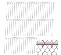 Fence Ties, Wire Hook Fasteners, Aluminum Strap Clips, 10.5 Inches, Weather Resistant Coating, Flexible Multipurpose Design, Ideal for Garden, Yard, Playground, Outdoor Fencing
