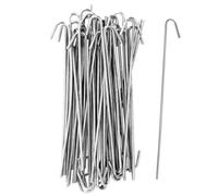 Fence Wire Ties, Hook Tie Straps, Aluminum Multipurpose Fasteners, Sturdy Material, Weatherproof Build, Outdoor and Garden Use, 10.5 Inches, Silver Color, 100 Pieces