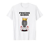 Fencing Queen | Maglietta da scherma per ragazze | Recinzione da donna Maglietta
