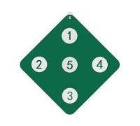 Fencing Target Practice - Mounted Training Target Board, Precision Hit Zone Panel, Reflex Coordination Skill Development System Five Zone Marker | Child Adult Fencer Home Gym Sport Practice Drill