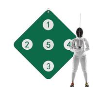 Fencing Target Practice - Wall Mounted Fencing Practice Target, Skill Improvement Tool for Home, Featuring Five Suitable for Child and Adult Fencers, Training Aid