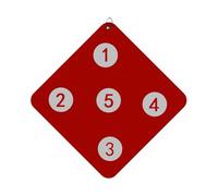 Fencing Target Practice, Wall-Mounted Fencing Target, 12.99x12.99in Skill Improvement Tool, Home Training Aid, Five Bulls-Eye Design, Ideal for Child and Adult Fencers