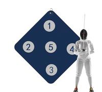Fencing Target Practice, Wall-Mounted Fencing Training Target, Skill Improvement Tool with Five Bulls-Eyes, Home Auxiliary Equipment for Child & Adult Fencers
