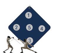 Fencing Training Equipment - Auxiliary Gears With Five Bulls-Eye | Fencing Target Practice | Wall-Mounted Fencings Practice Target | Compact Skill Equipment For Saber Improvement