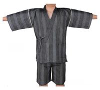 Fendawn Strive Pigiama classico stile giapponese, elegante accappatoio in cotone kimono pigiama uomo abbigliamento casual sottile traspirante stile F8, multicolore, L