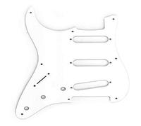 Fender 005 - 3813 - 000 da 1 Ply White 8 Hole Mount S/S/S Stratocaster Pickguard (Left-Hand)