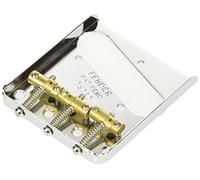 Fender 009-1114-049 3-sedia Vintage American"Hot Rod""Assemblea Telecaster ponte ottone compensata sedie a sella, colore: nichel