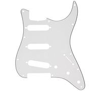 Fender 099 - 2018 - 000 per 3 PLY White 11 Hole Vintage Mount S/S/S Stratocaster Pickguard (with Truss Rod Notch)