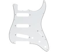 Fender 099 - 2018 - 000 per 3 PLY White 11 Hole Vintage Mount S/S/S Stratocaster Pickguard (with Truss Rod Notch)