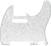 Fender 099 - 2150 - 000 da 4 Ply White Pearl 8 Hole Mount Telecaster Battipenna