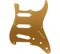 Fender 099-Bastone da passeggio, 1 strato, colore: oro, in alluminio anodizzato, 8 fori di montaggio S/S/S-Battipenna per chitarra Stratocaster
