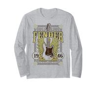 Fender 1946 Electric Guitar Wings And Celtic Style Framing Maglia a Manica
