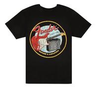Fender 1946 T-shirt chitarre e amplificatori, nero vintage, XL