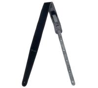 Fender, Reversible Suede Tracolla in pelle scamosciata per chitarra e basso, 5cm Larghezza, Nero & Colore Beige