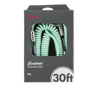 Fender 30' Cavi per Strumenti Serie Contour™ a Spirale, Seafoam Green
