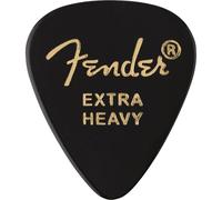 Fender® »351 SHAPE CLASSIC PICKS« Plettri in celluloide - Forma: 351-12 Pezzi - X-Heavy - Colore: Nero