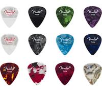 Fender 351 Dotted Celluloid Picks 12-Pack Thin Plettro