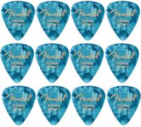 Fender® »351 SHAPE CLASSIC PICKS« Plettri in celluloide - Forma: 351-12 Pezzi - X-Heavy - Colore: Ocean Moto