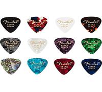 Fender© "351 Medley" Plettri in celluloide per Chitarra e Basso - Colori vari - Extra Heavy - Set di 12