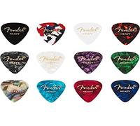 Fender 351 Medley Plettri in celluloide per Chitarra e Basso - Colori vari - Heavy - Set di 12