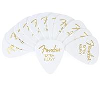 Fender® »351 SHAPE CLASSIC PICKS« Plettri in celluloide - Forma: 351-12 Pezzi - X-Heavy - Colore: Bianco