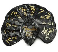 Fender® »351 SHAPE CLASSIC PICKS« Plettri in celluloide - Forma: 351-12 Pezzi - X-Heavy - Colore: Black Moto