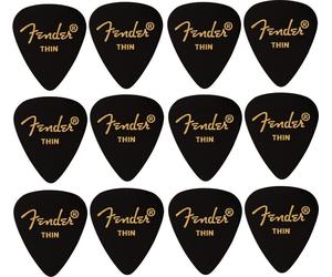 Fender 351 Shape Premium 12 Black Plettro