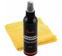 Fender POLISH & SHOP CLOTH – American Professional 118 ml, panno microfibra (Set di 2)
