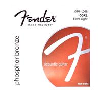 FENDER 60XL Acoustic Guitar Strings 010/048 Muta Corde Phosphor Bronze - 2 SET