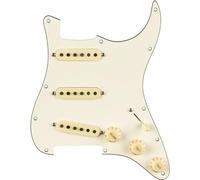 Fender '65 Strat Pre-Wired Pickguard Parchment - Pickup a bobina singola per chitarra