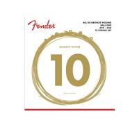 Fender 70-12L 80/20 Bronze Acoustic Strings 12 stings Set di corde completo p...