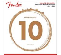 Fender® »860XL DURA-TONE® COATED PHOSPHOR BRONE ACOUSTIC STRINGS« Corde per Chitarra Acustica - Ball End - 010/048