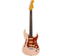 Fender American Professional II Stratocaster Thinline RW Transparent Shell Pink