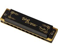 Fender Armonica a Bocca Diatonica Blues Deville E in Mi 10 Fori Custodia Panno