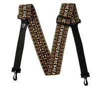 Fender, Banjo Strap In Hootenanny Style Tracolla per Banjo, Colore Rosso Nero