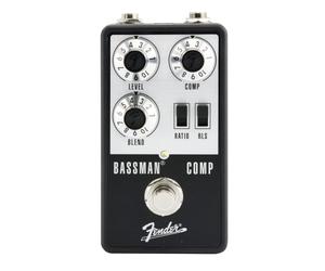 Fender Bassman Pedale Compressore Analogico per Basso, True Bypass | Pedale per basso, compressione analogica, controllo di miscelazione, true bypass, performance dal vivo, studio