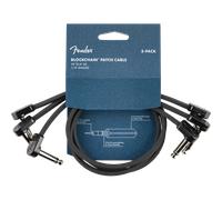 Fender Blockchain 16" Patch Cable 3-pack Angle/Angle