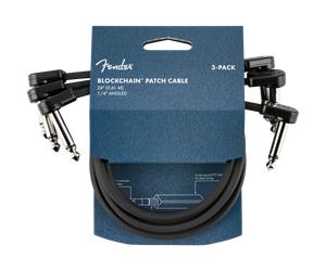 Fender Blockchain 24" Patch Cable 3-pack Angle/Angle