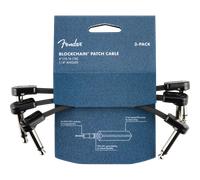 Fender Blockchain 4" Patch Cable 3-Pack Angle/Angle