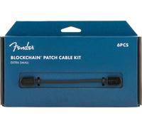 Fender BLOCKCHAIN PATCH CABLE KIT - EXTRA SMALL PACK« Patch Cable | Set of 6 | 2 x 10 cm/4 x 15 cm | Angled Jack | Colour: Black