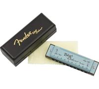 Fender Blues Deluxe Armonica, accessorio per chitarra, chiave di Do, 10 fori, custodia in plastica rigida, blu (daphne blu)