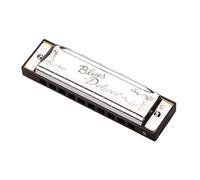 Fender Blues Deluxe Armonica Diatonica 10 Fori, Chiave di E | Armonica blues professionale, diatonica in Mi, cover cromate in nichel, custodia inclusa, per principianti ed esperti