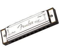 Fender Blues Deluxe Armonica, Chiave di G, 10 Fori, Cromata in Nichel, Include Custodia